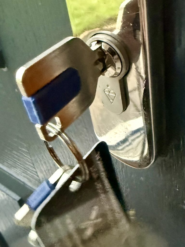 UAP 1 Star euro cylinder lock upgrade fitted on uPVC door in Morpeth by Locksmith Kev