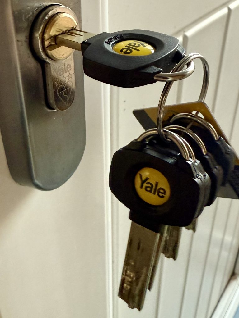 Yale Platinum 3 Star TS007 anti-snap euro cylinder upgrade fitted on uPVC door in Bedlington by Locksmith Kev