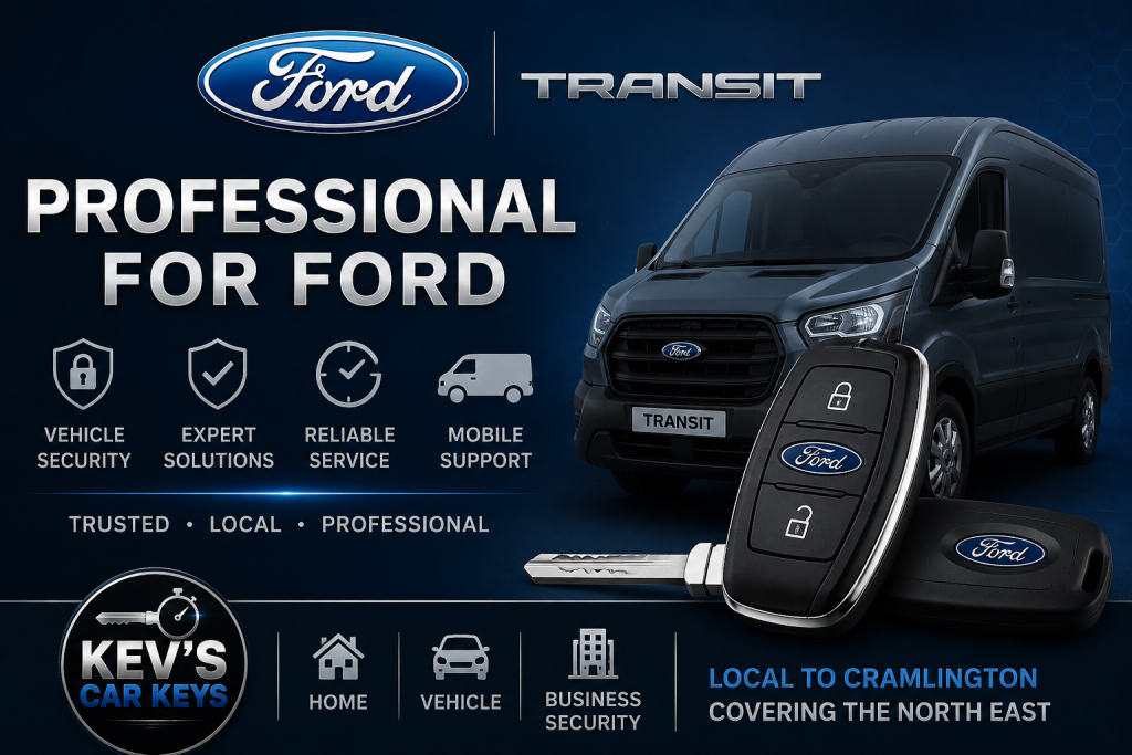 Ford Transit van key and mobile locksmith service – Kev’s Car Keys, professional Ford key support.