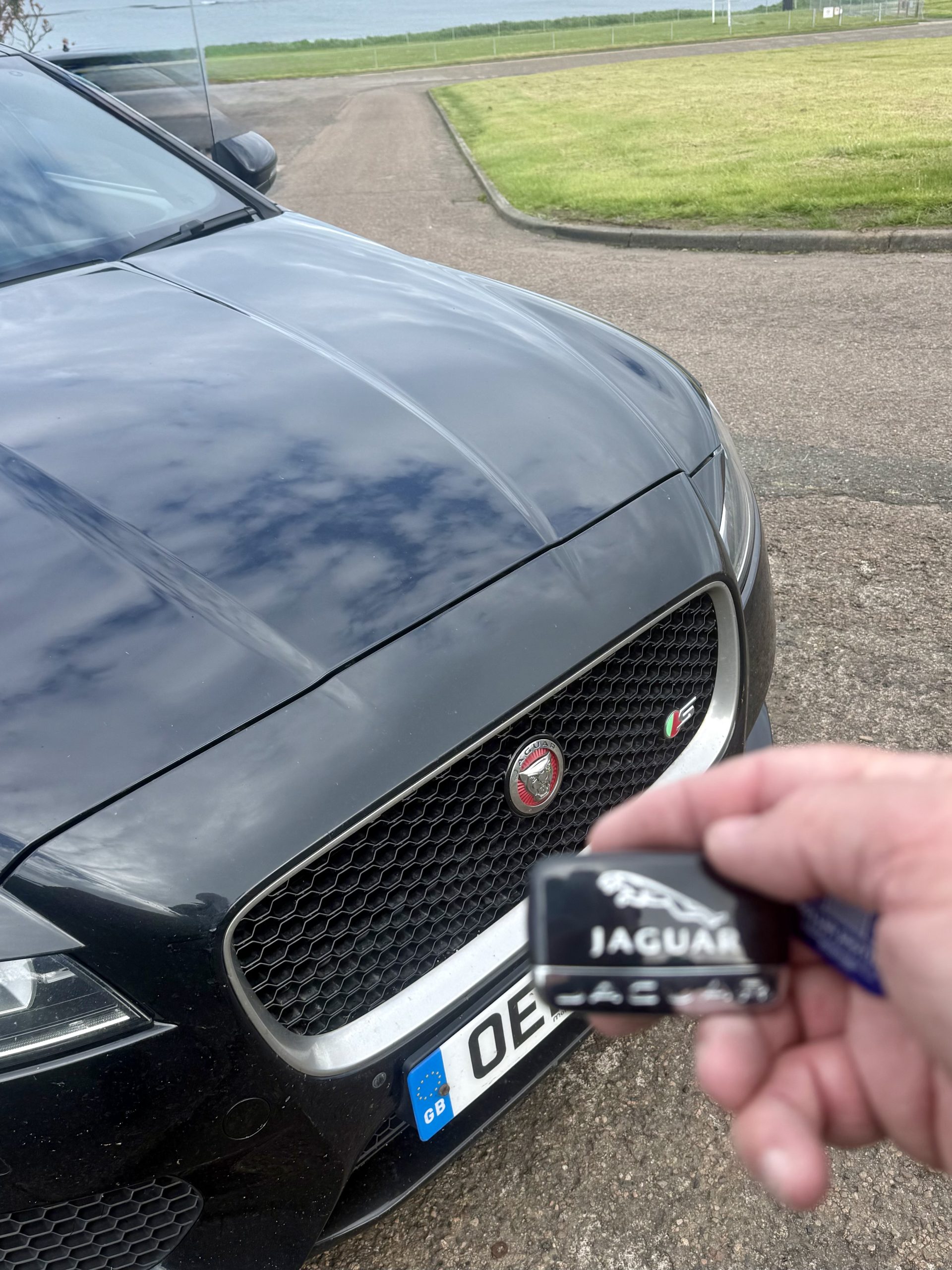 Replacement Jaguar XF key after an all keys lost job completed using offline programming in Craster Northumberland
